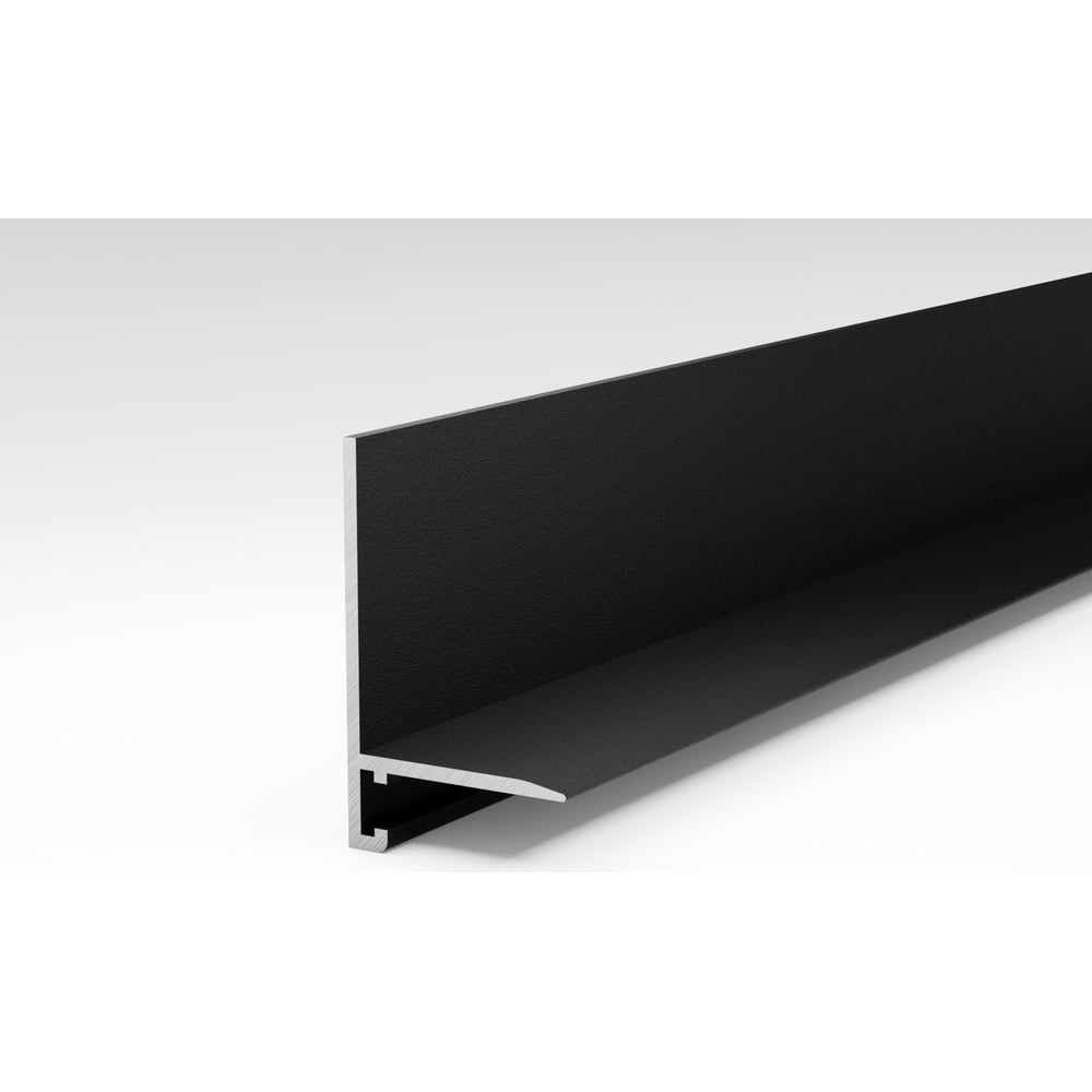 Изображение товара Антиплинтус Лука апл 02.2700.15, черный, алюминиевый, 2700 мм