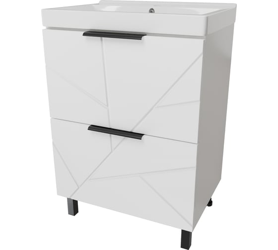 Изображение товара Тумба для ванной MIXLINE "Гранд-60" под умывальник Fest-60 Sanita Lux, ПВХ 553025