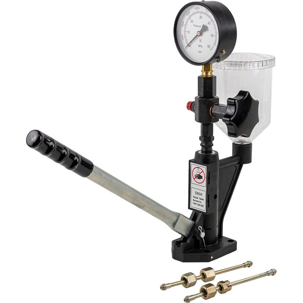 Изображение товара Стенд для проверки дизельных форсунок iLOFORCE с манометром и адаптерами М12хМ12 М12хМ14