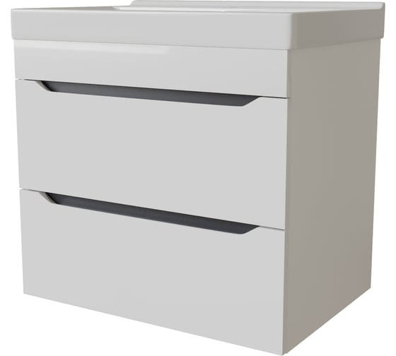 Изображение товара Подвесная тумба для ванной MIXLINE "Лайн-60" под умывальник Fest-60 Sanita Lux, ПВХ 553009