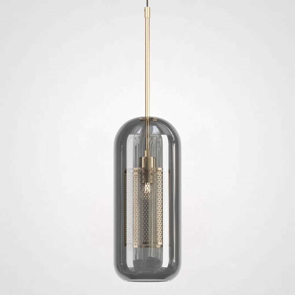 Изображение товара Подвесной светильник IMPERIUMLOFT CATCH SMOKY D15 214046-23 стиль модерн дымчатый стекло бронза