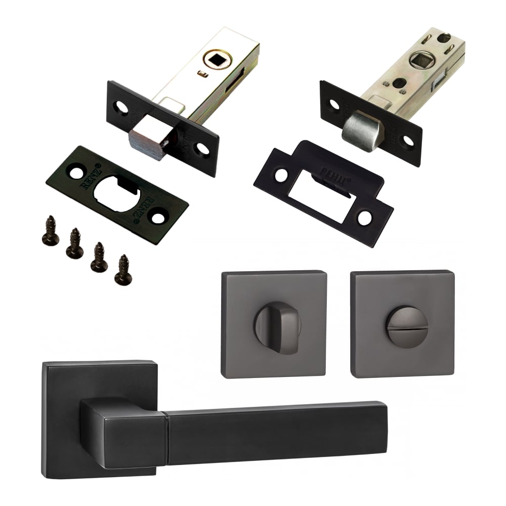 Изображение товара Комплект ручки защелка завертка задвижка для межкомнатных дверей PAULINIDOR 521-03