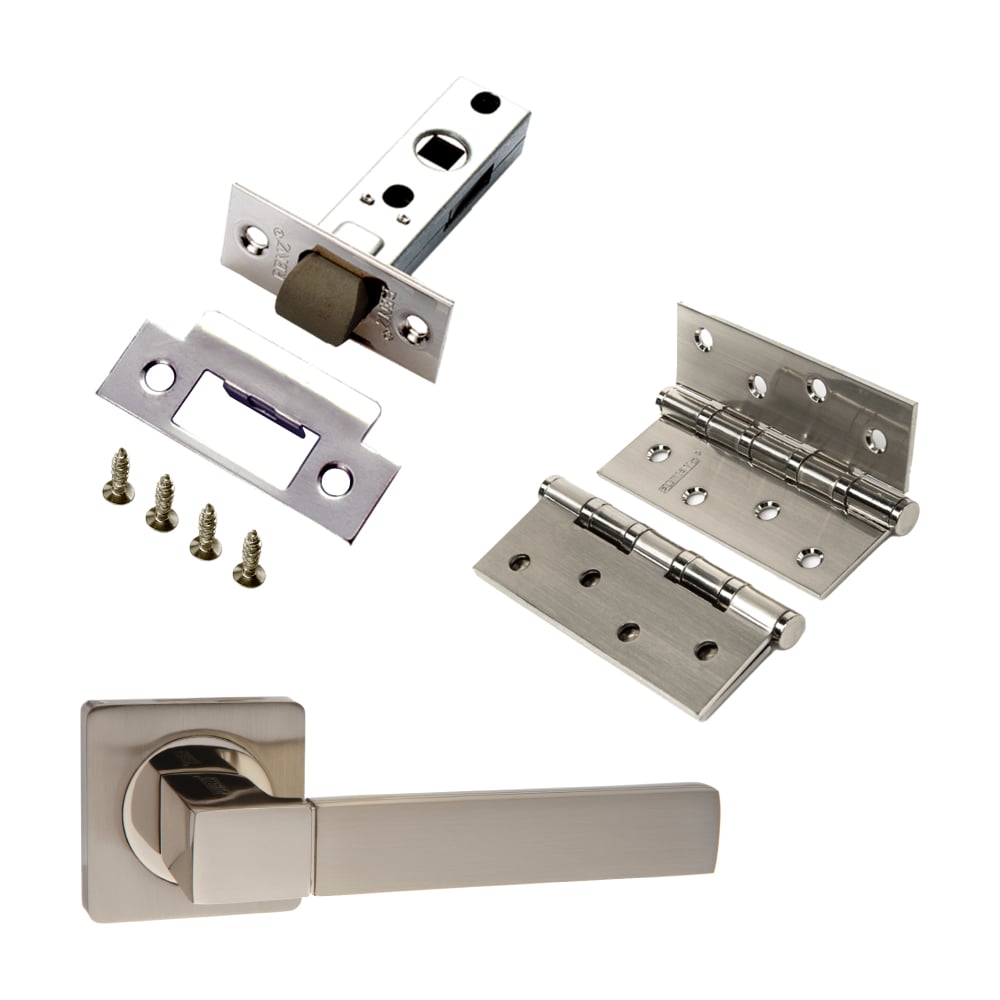 Изображение товара Комплект для межкомнатной двери PAULINIDOR 521-02 никель матовый