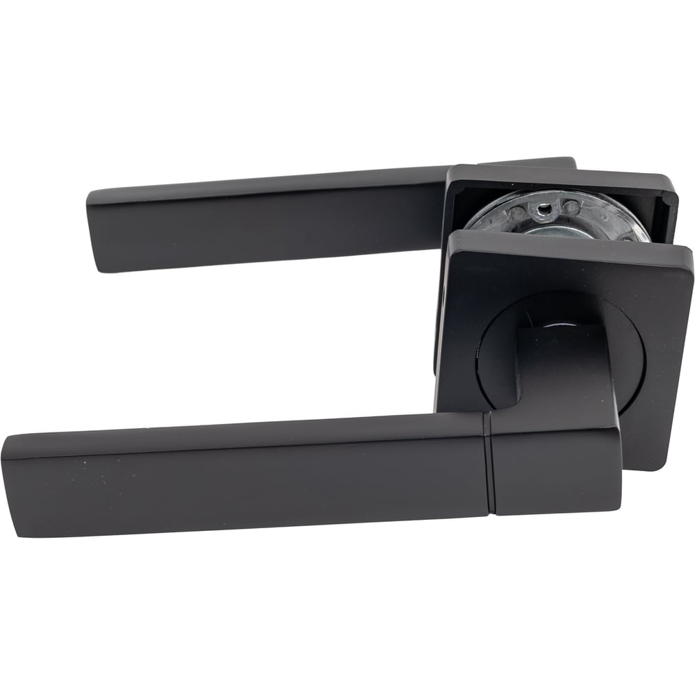 Изображение товара Комплект дверных ручек и магнитной защелки PAULINIDOR 521-03 + 5096 + AL 03 черный