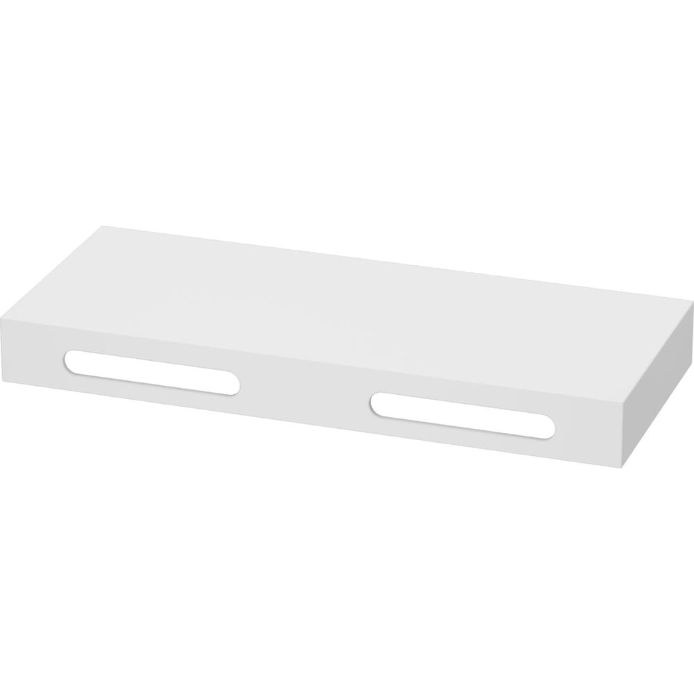 Изображение товара Столешница Misty Solid Surface 120 см белая с 2 вырезами