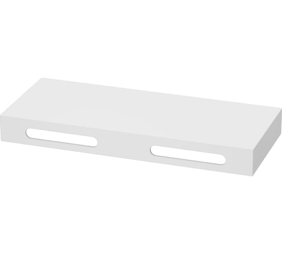 Изображение товара Столешница Misty Solid Surface 120 см, белый, с 2 вырезами 4623723857544
