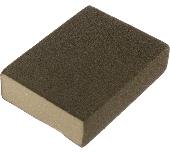 Изображение товара Губка шлифовальная четырехсторонняя AL2O3 средняя жесткость (100x68x26 мм; Р120) DEXX 35637-120