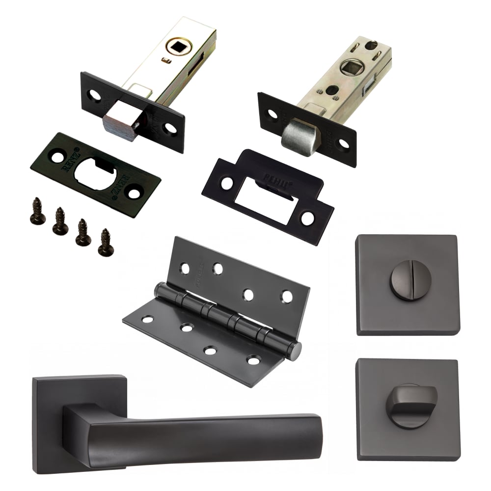 Изображение товара Комплект для межкомнатной двери PAULINIDOR ручки 527-03 и защелка 5-45 комплект