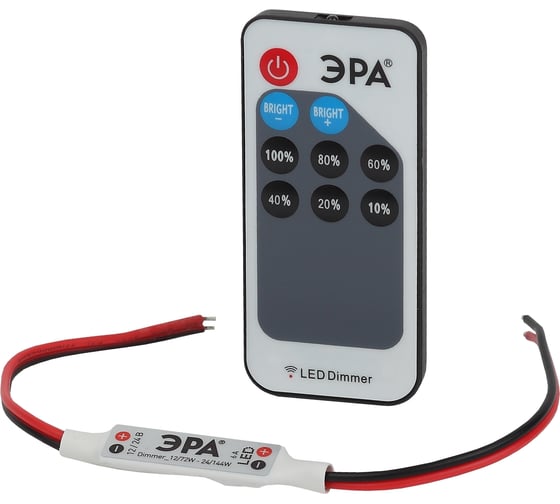 Изображение товара Диммер для светодиодной ленты ЭРА Dimmer 12/72W - 24/144W Б0043441