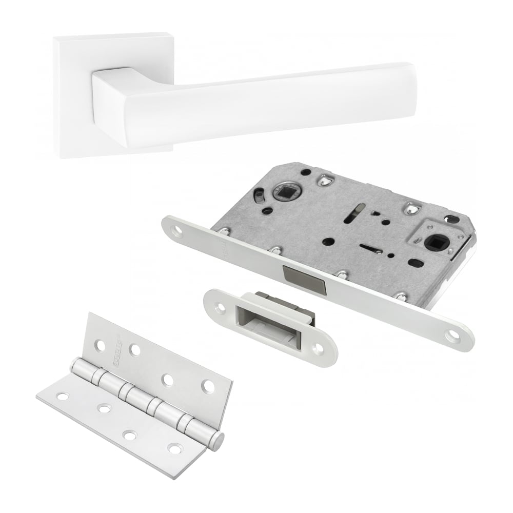 Изображение товара Комплект для межкомнатной двери PAULINIDOR с ручками и защелкой