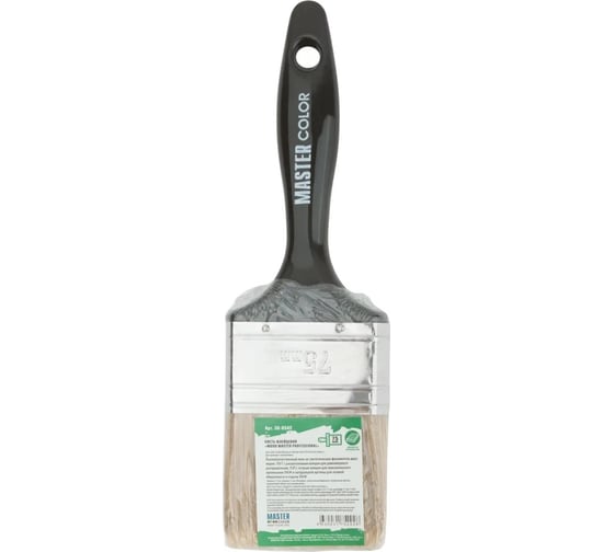 Изображение товара Флейцевая кисть MASTER COLOR Wood Master микс из 3-х видов щетины/филамента, 75x21x64 мм 30-0542