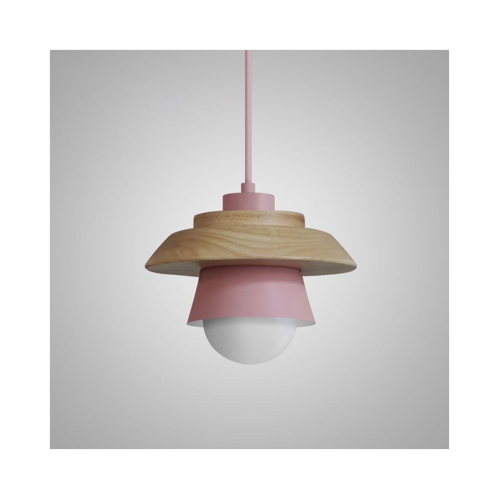Изображение товара Подвесной светильник IMPERIUMLOFT ECO Розовый 178164-26 дизайнерский Эко стиль
