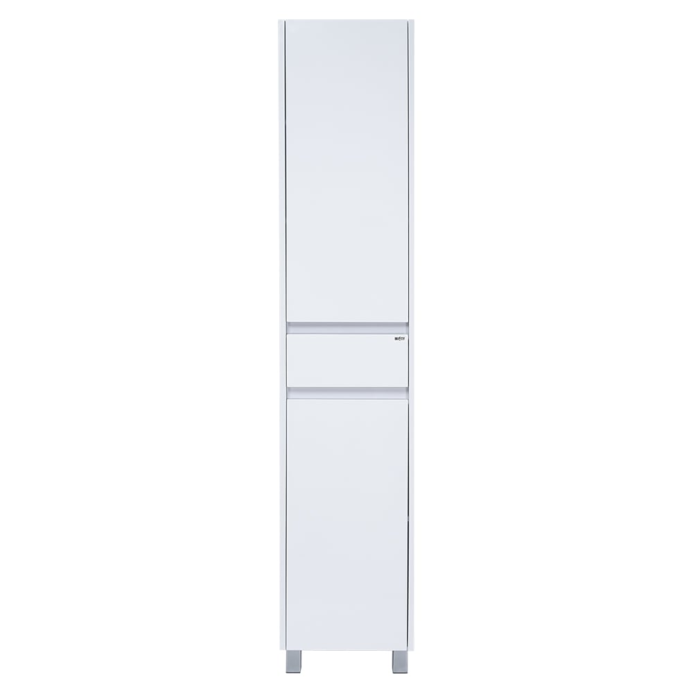 Изображение товара Шкаф-пенал Misty Алиса 35 белый с ящиком современный дизайн