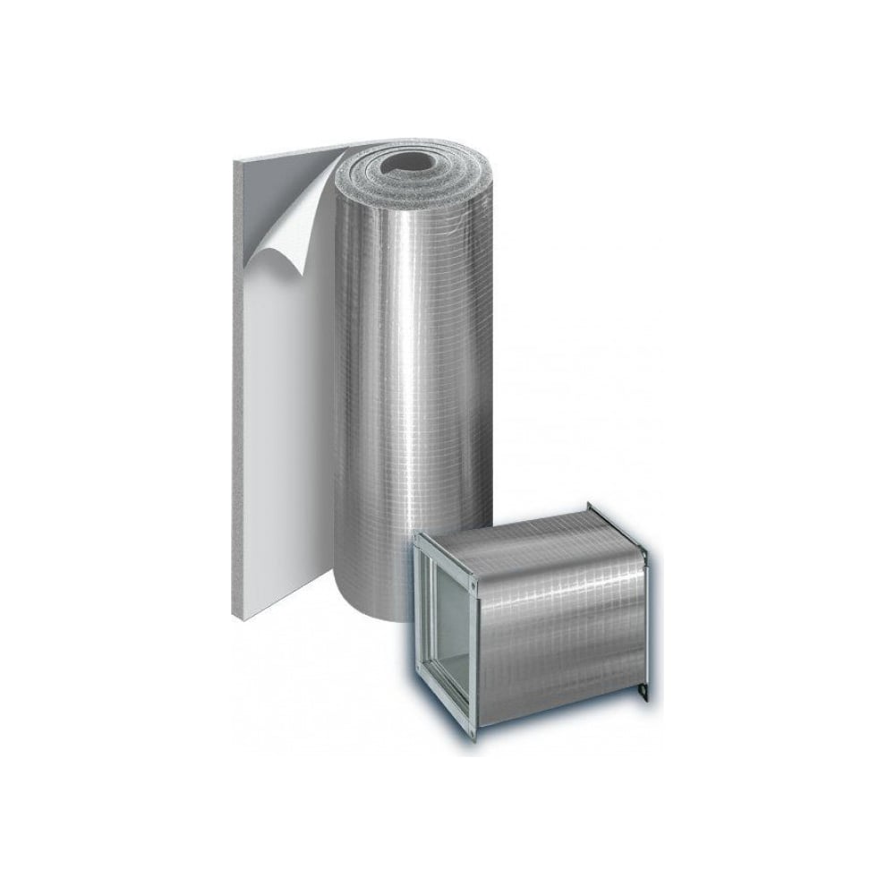 Изображение товара K-FLEX 25x1000-08 st alu - рулон вспененного каучука с алюминиевой фольгой