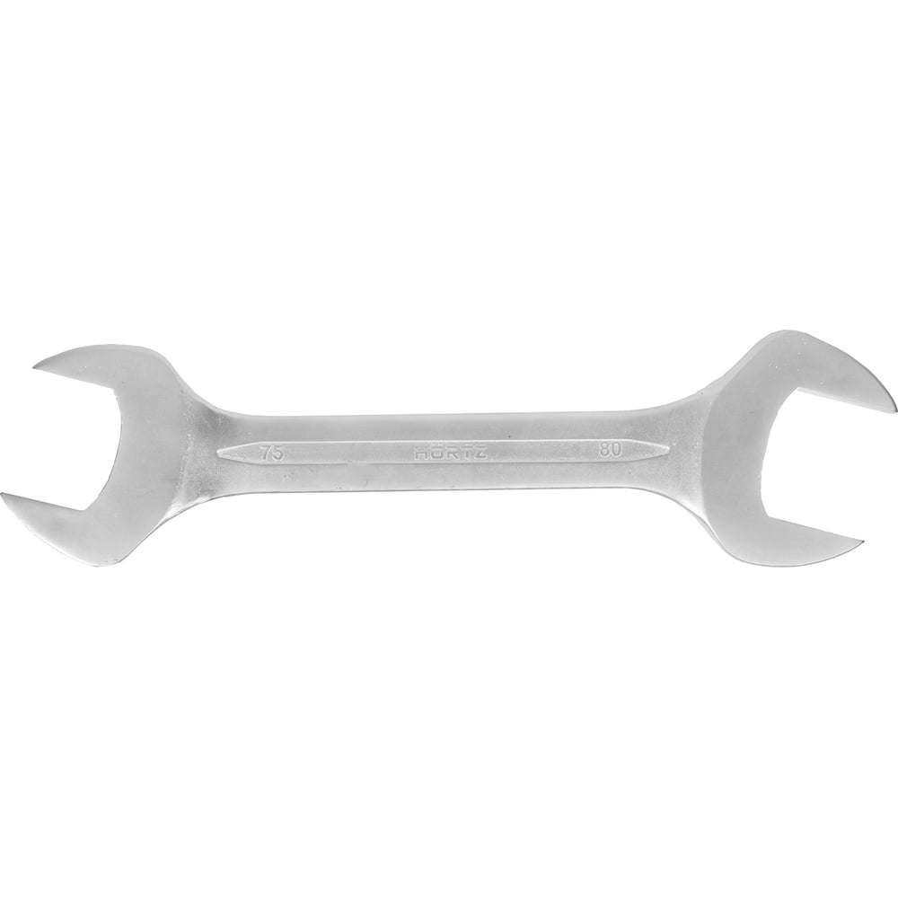 Изображение товара Гаечный ключ двусторонний 75x80 хромированный HORTZ HOR 103170