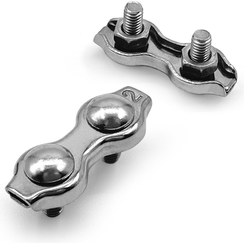 Изображение товара Нержавеющий зажим KREPFIELD 2мм, дуплекс, арт. 8284, 10 шт.