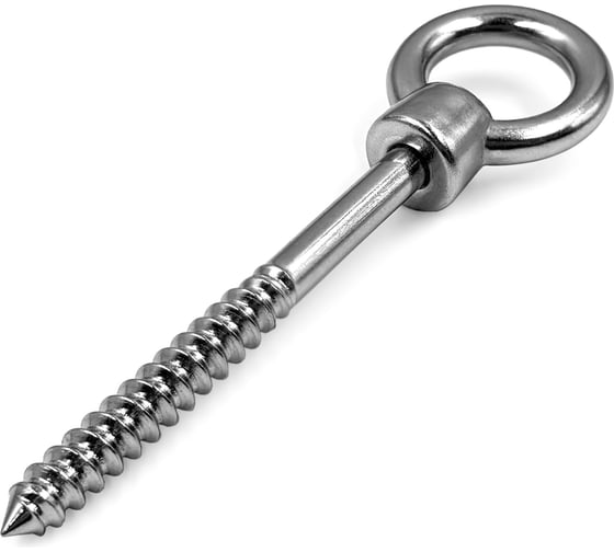 Изображение товара Нержавеющий рым-шуруп KREPFIELD 6x60, art 8271, А2, 6 шт. 8271А2РЫМШУРУПМ6X60-6