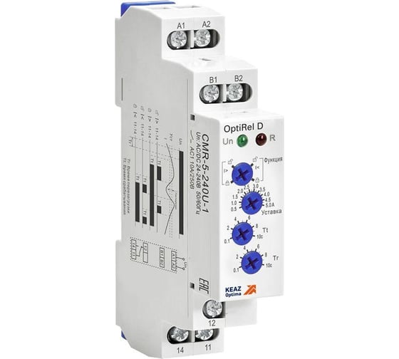 Изображение товара Реле контроля тока КЭАЗ OptiRel D CMR-05-240U-1 50…500мА 10А 1СО 24-240АС/DC 332025