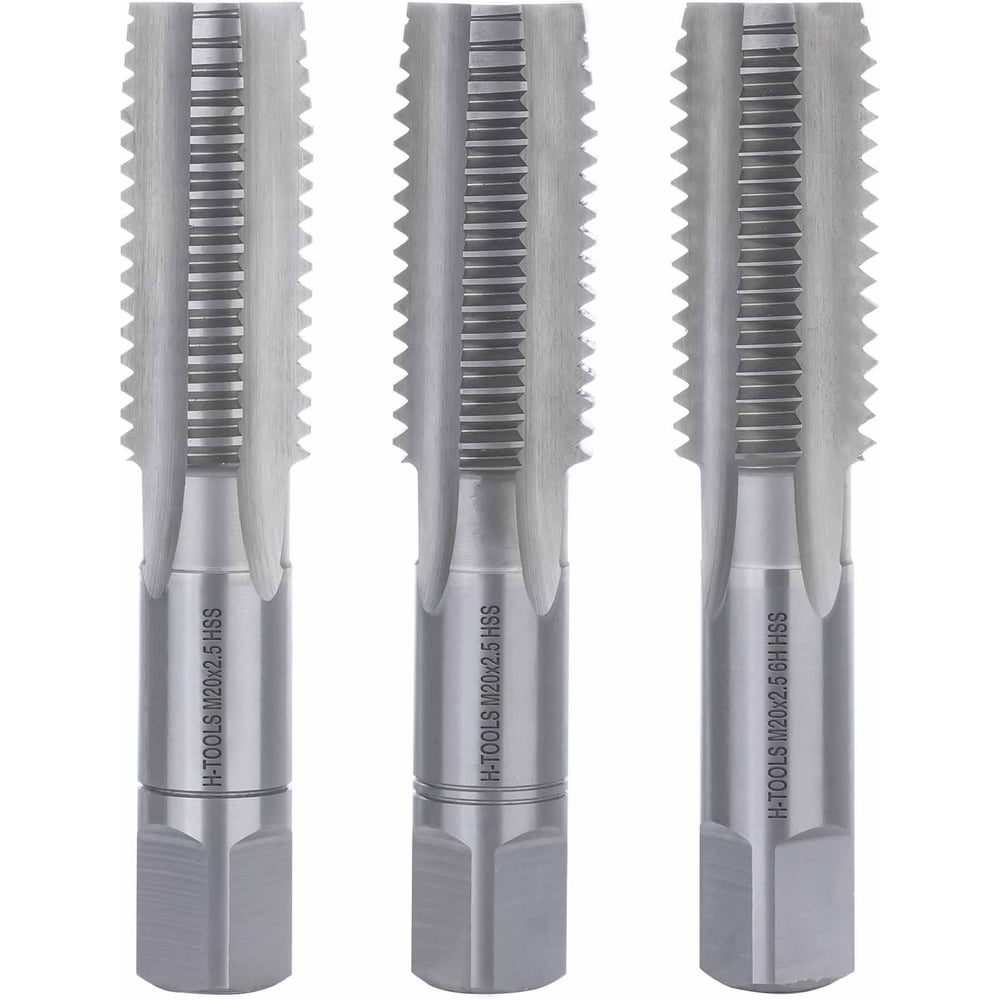 Изображение товара Набор метчиков из 3 шт М20 шаг 2.5 мм DIN 352 HSS-G H-Tools