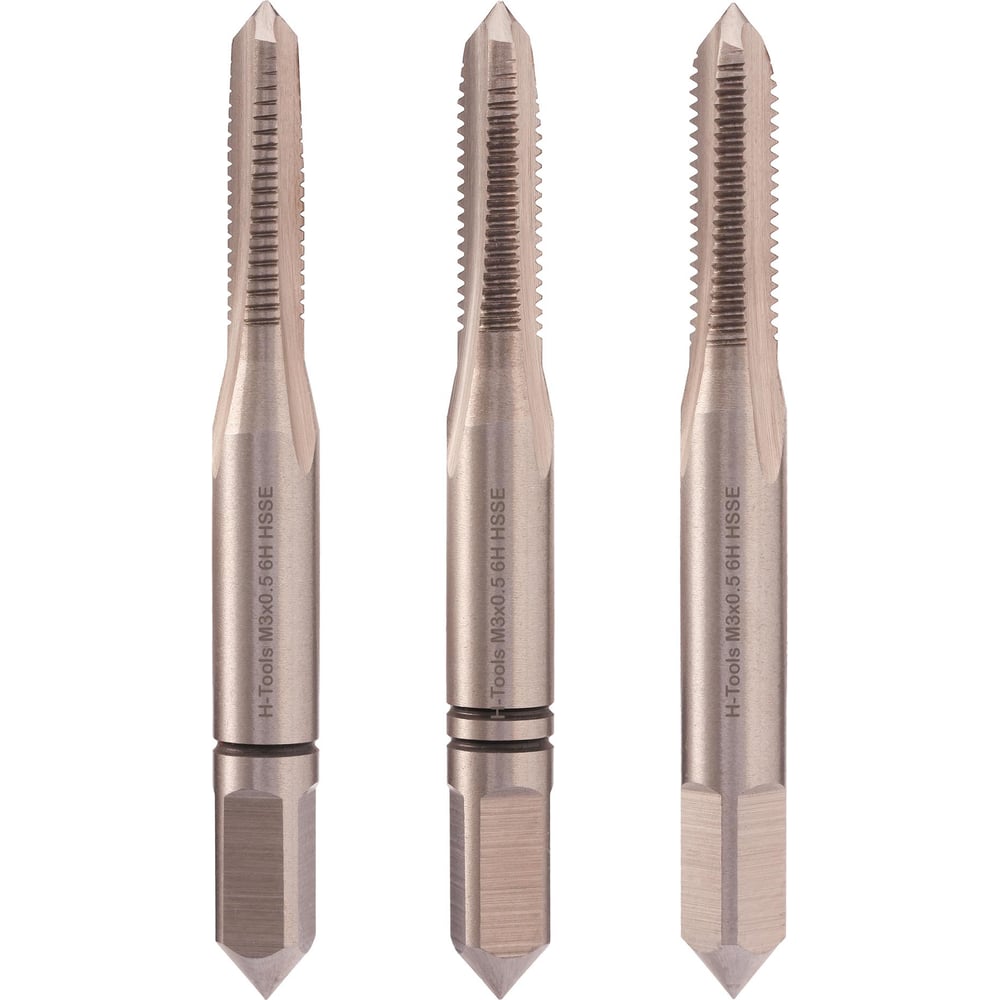 Изображение товара Набор метчиков из 3 штук М3 0.5мм DIN 352 H-Tools HSSE