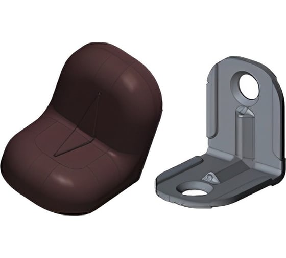 Изображение товара Крепежный уголок MF венге, с пластиковой крышкой 95792v