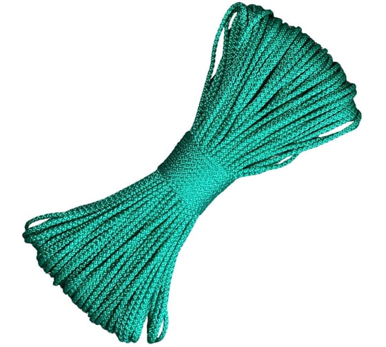 Изображение товара Шнур вязаный полипропиленовый ООО Оптхозторг 3 мм 100 м зеленый 03831007