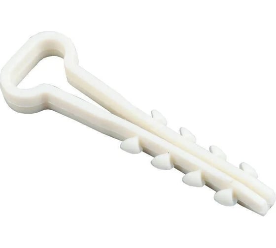 Изображение товара Дюбель-хомут плоский DORI 5-8, белый, 45x10, 100 шт. 16269