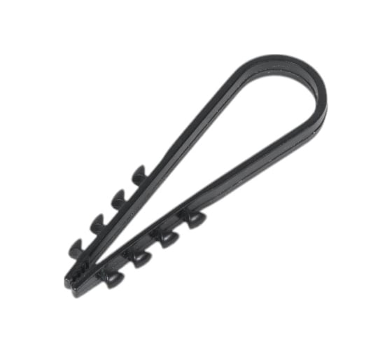 Изображение товара Дюбель-хомут для круглого кабеля DORI 5-10 черный, 100 шт. 47056