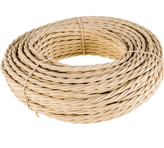 Изображение товара Витой провод Retrika, ретро 3х1.5 слоновая кость, 50м RP-31506