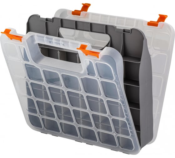 Изображение товара Органайзер для мелочей Blocker expert 32x29,5x6,4 см двухсторонний серо-свинцовый/оранжевый 33738