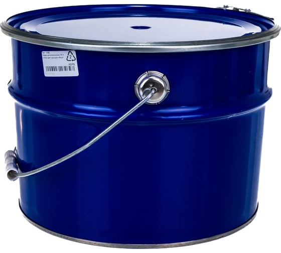 Изображение товара Металлическое ведро ТАРА 10л, синий, крышка-обруч 17262