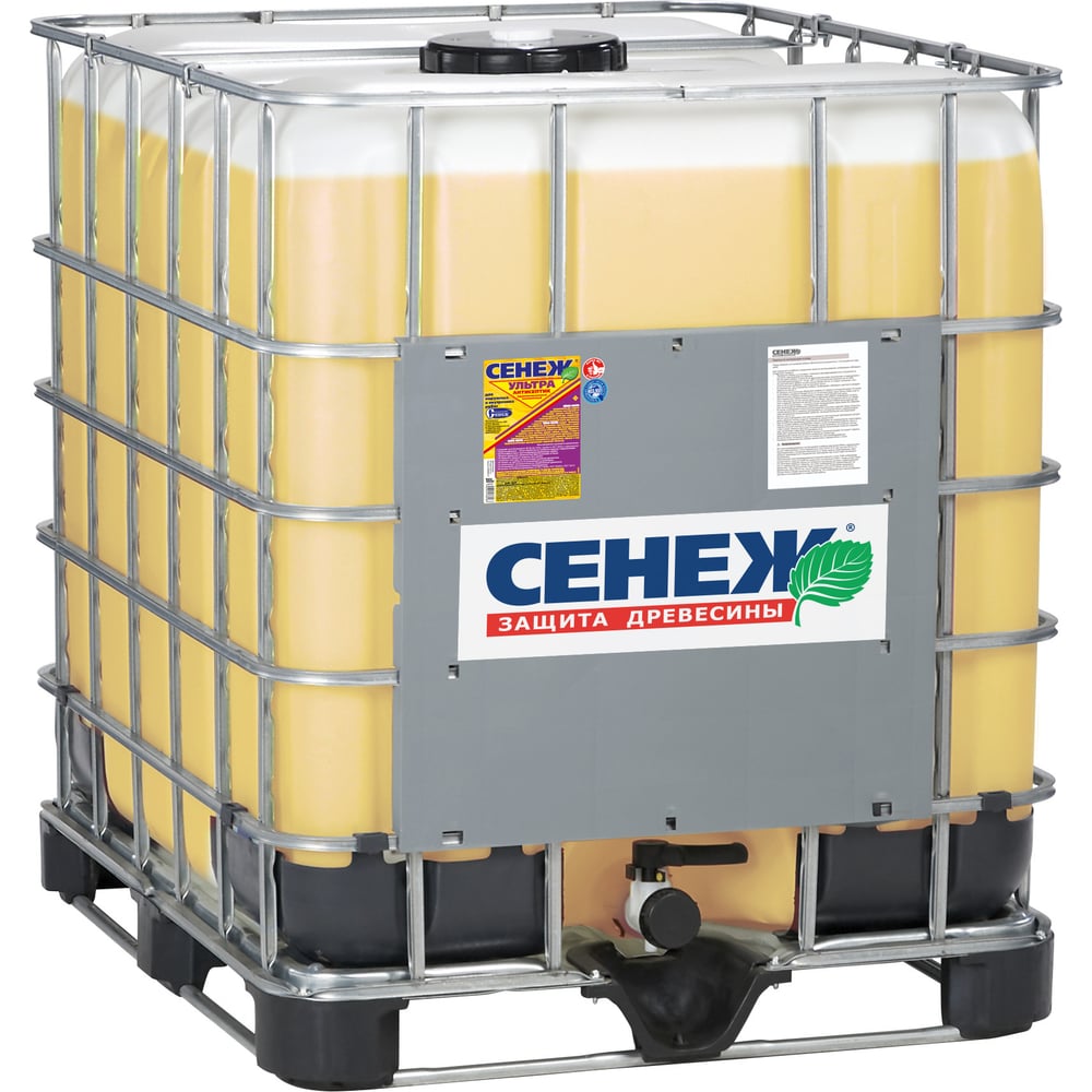 Изображение товара Антисептик Ультра СЕНЕЖ еврокуб 1000 кг для защиты поверхностей