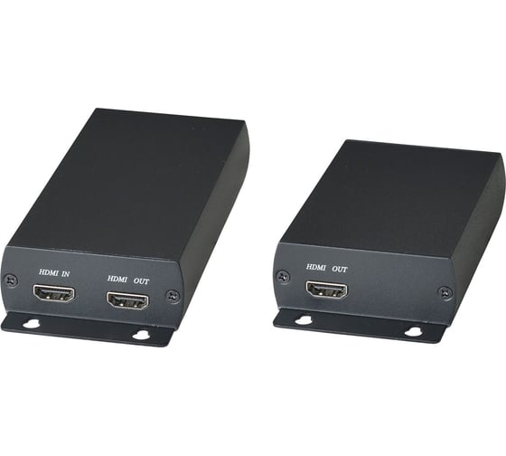 Изображение товара Комплект (передатчик + приёмник) для передачи HDMI SC&T HE03 по одному кабелю витой пары на расстояние до 150 м (CAT5e), до 160 м (CAT6) sct0979
