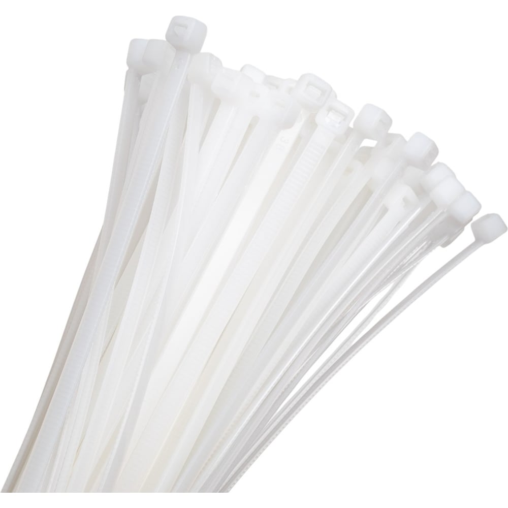 Изображение товара Пластиковые стяжки Cablexpert 400 мм х 4.8 мм, белые, 100 шт. NYT-400x4.8