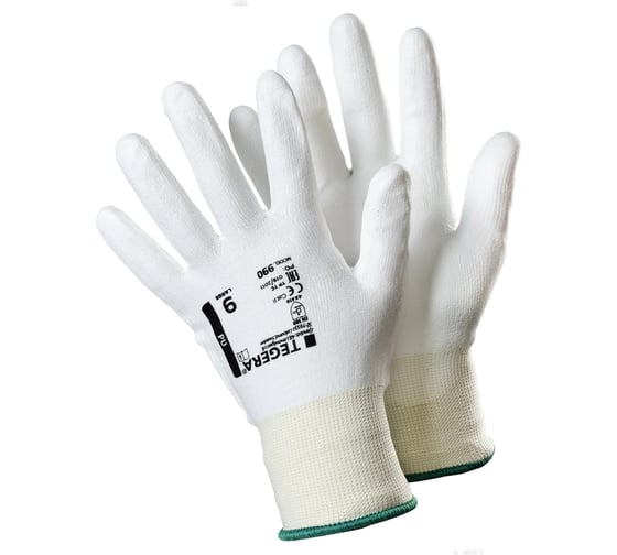 Изображение товара Перчатки TEGERA для защиты от порезов (B), полиуретан, обливка области ладони, р-р 11 990-11