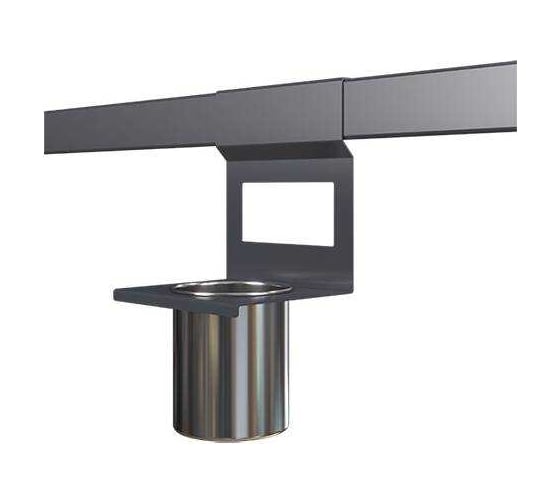 Изображение товара Держатель для 1-го стакана MAKMART 160x130x180мм отделка черный бархат, матовый RS.2A.3018.9005