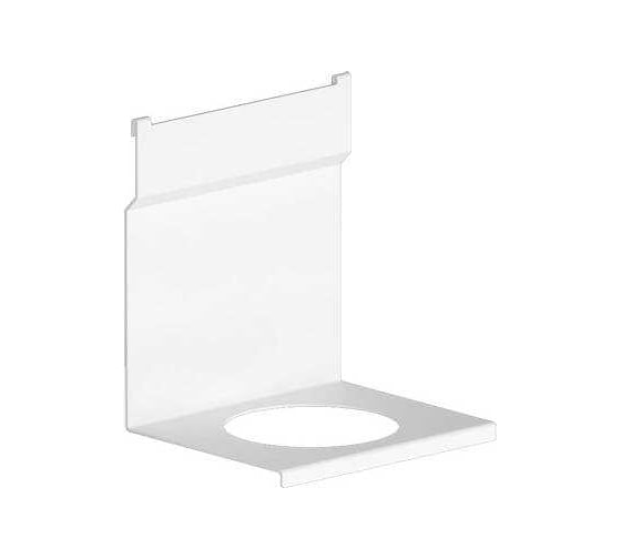 Изображение товара Держатель для 1-го стакана MAKMART 160x130x180мм, отделка белый бархат, матовый RS.1A.3018.9016