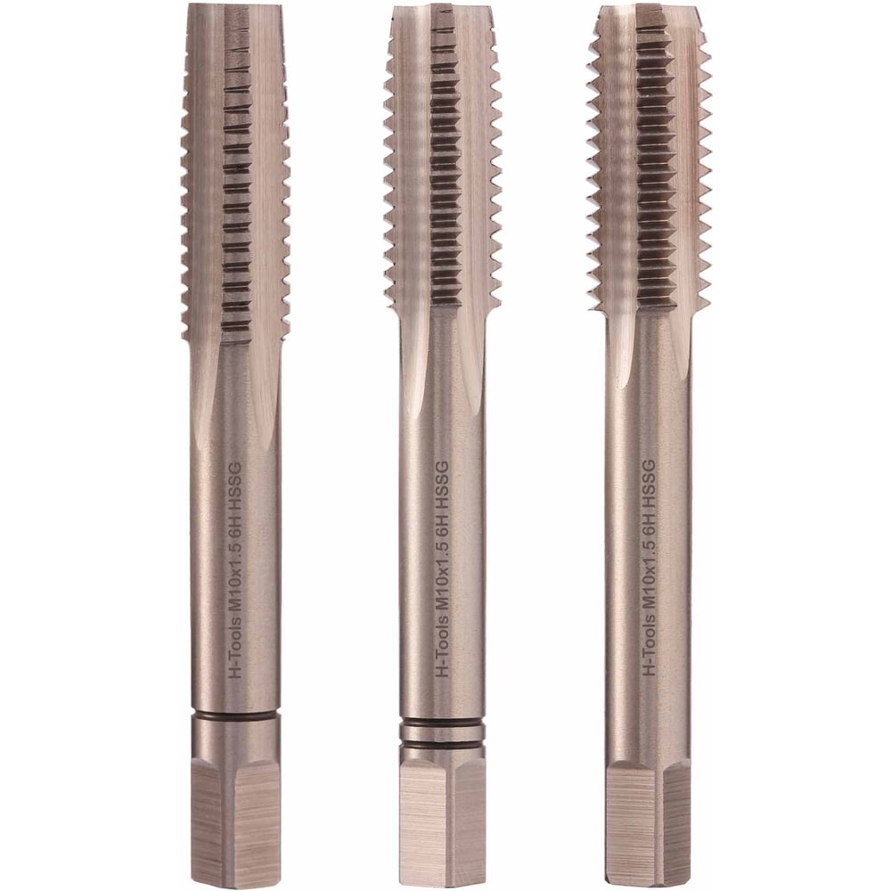 Изображение товара Набор метчиков из 3 штук H-Tools М10 шаг 1.5мм DIN 352