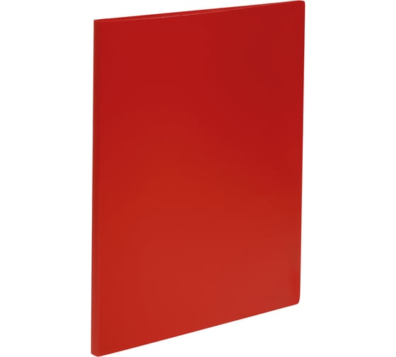 Изображение товара Папка СТАММ с 10 вкладышами, А4, 9 мм, 500 мкм, пластик, красный ММ-32195