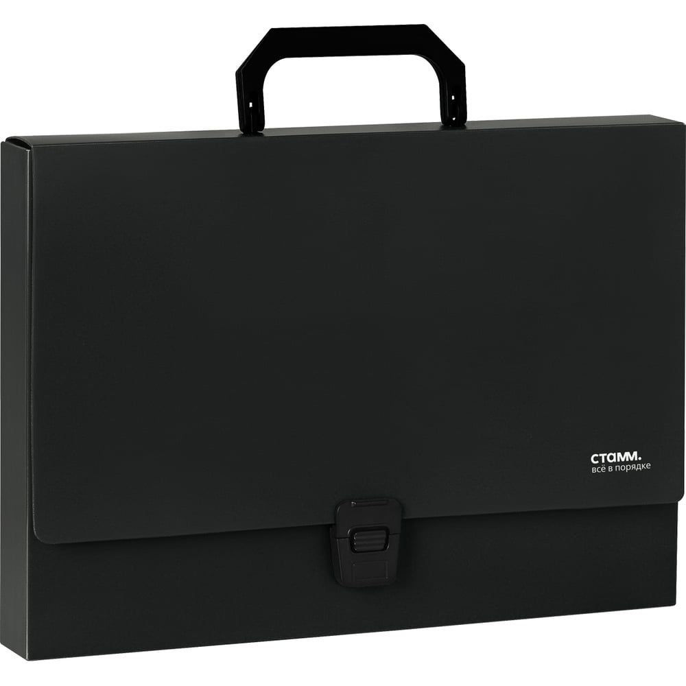Изображение товара Папка-портфель СТАММ 1 отделение А4 черная на замке