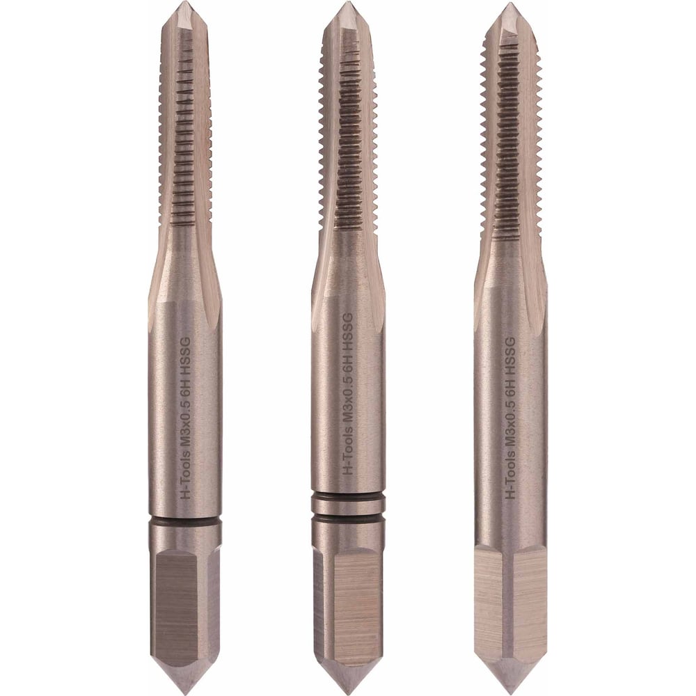 Изображение товара Набор метчиков из 3 штук М3 step 0.5 DIN 352 HSS-G