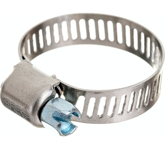 Изображение товара Хомуты Зубр ЭКСПЕРТ нерж. сталь, просечная лента 8 мм, 13-26 мм, 5 шт. 37811-13-26-5