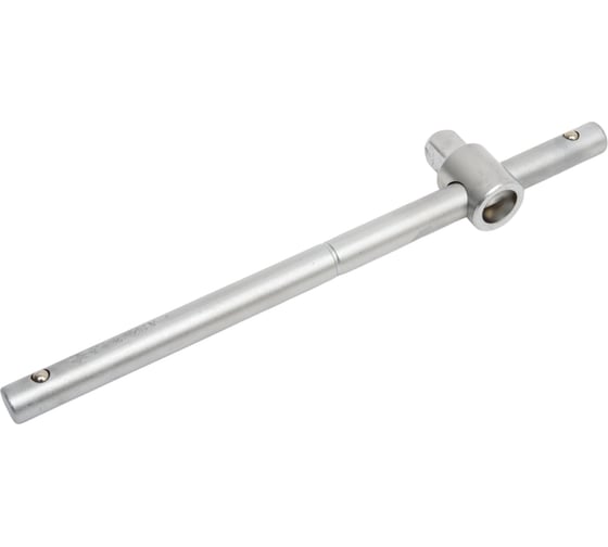 Изображение товара Вороток T-образный Зубр "МАСТЕР" для торцовых головок 1/2", Cr-V, хроматированное покрытие, 250мм 27738-1/2