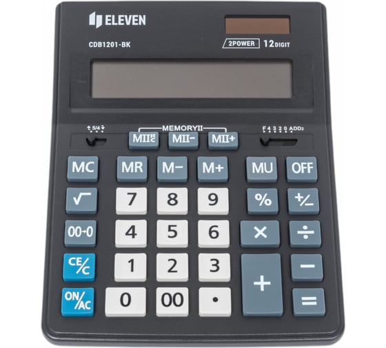 Изображение товара Настольный калькулятор Eleven Business Line 12 разрядов CDB1201-BK
