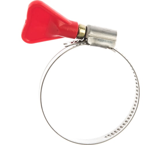 Изображение товара Хомуты Зубр ЭКСПЕРТ "Бабочка" нерж. сталь, накатная лента 9 мм, 35-50 мм, 2 шт. 37835-35-50