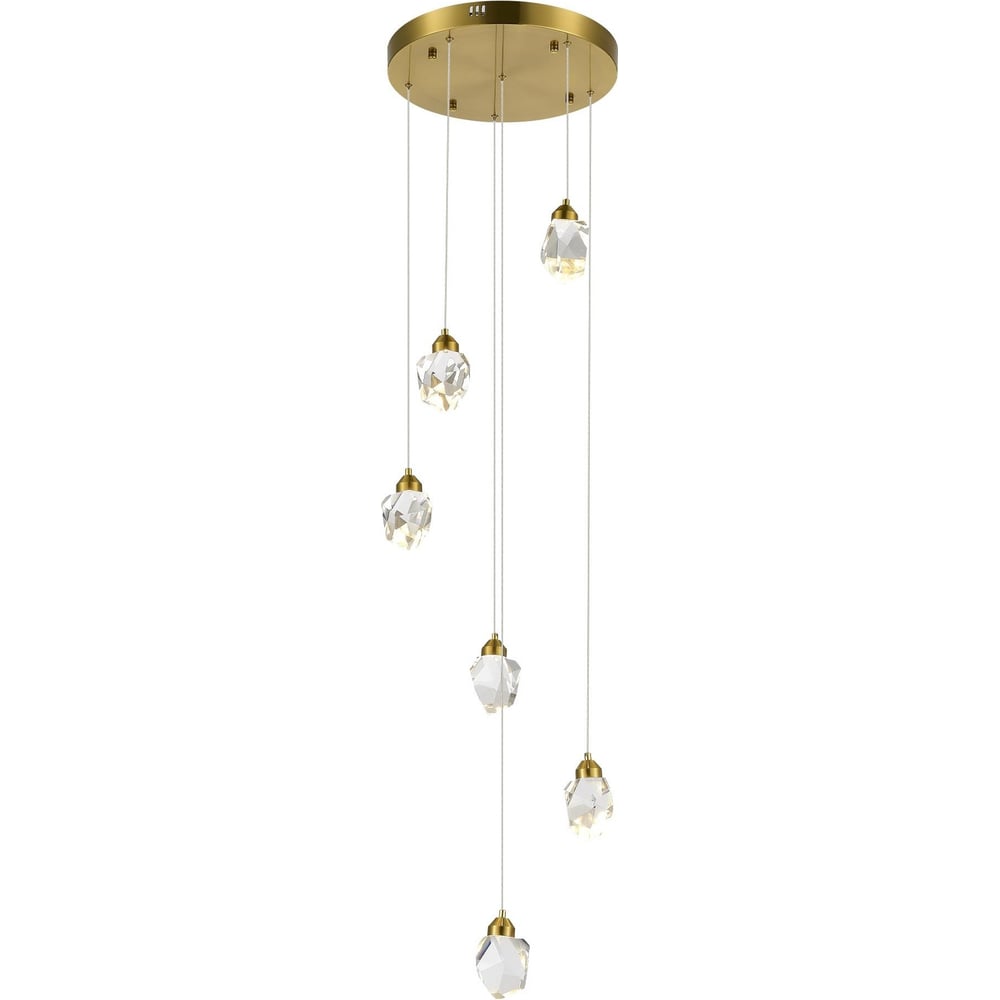 Изображение товара ST Luce SL6114. 203. 06 - подвесной светильник, золото, 6x3W, 3000K