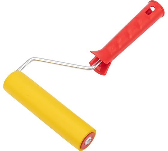 Изображение товара Резиновый валик REXANT для прикатки обоев, ширина ролика 150 мм, ручка 6 мм 89-0094