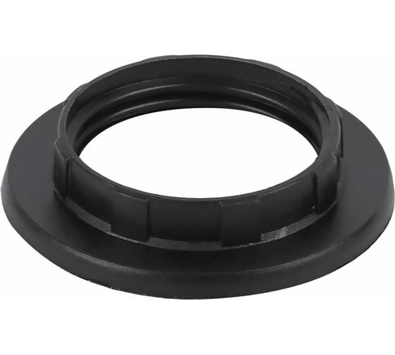 Изображение товара Кольцо для патрона ЭРА E14, пластик, черное Б0043678