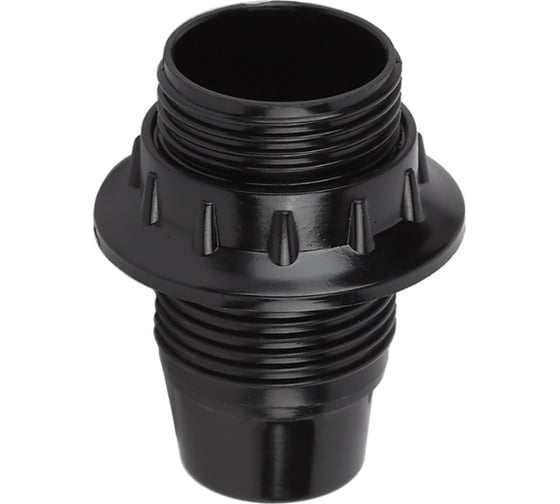 Изображение товара Патрон с кольцом ЭРА Е14, бакелит, черный Б0043686