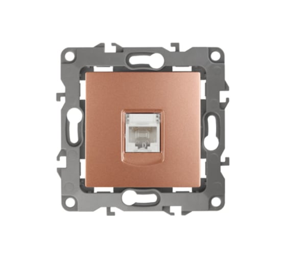 Изображение товара Информационная розетка ЭРА 12310714 RJ45, IP20, медь, 2 Б0019352